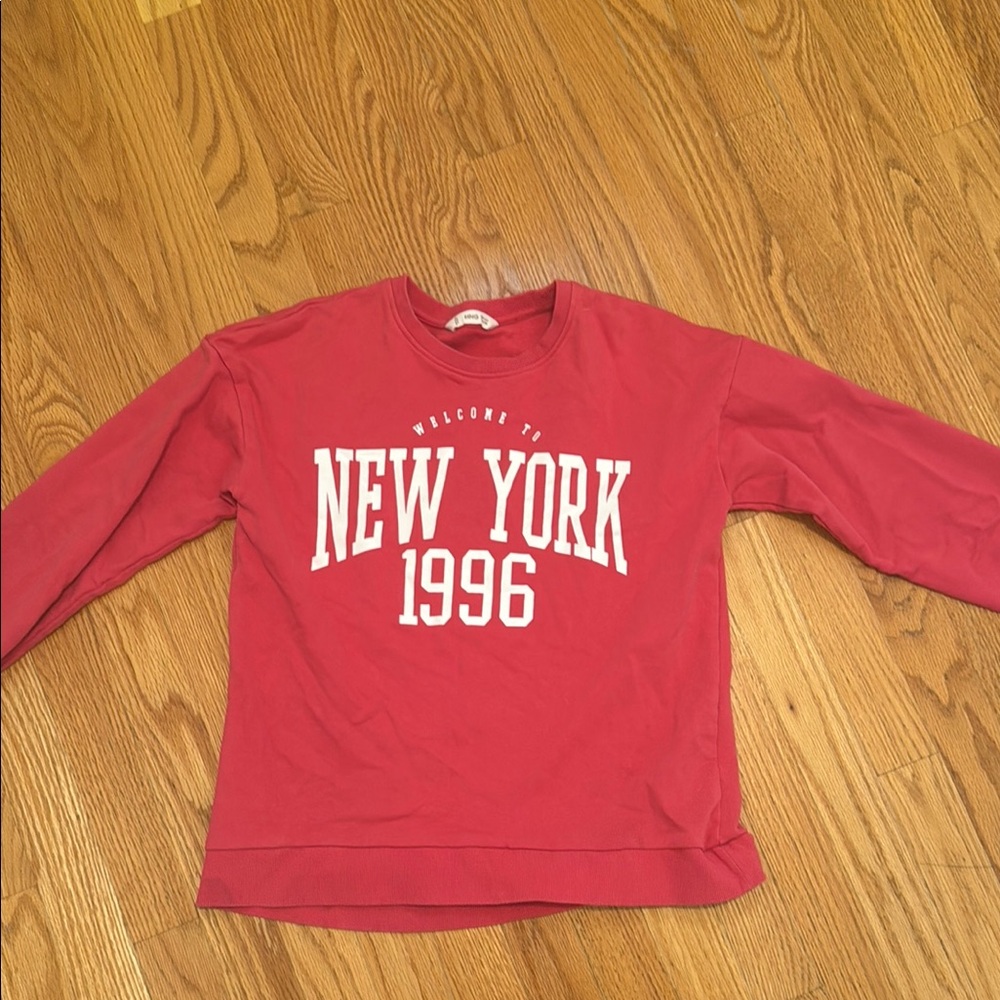 MNG crewneck hoodie pink New York